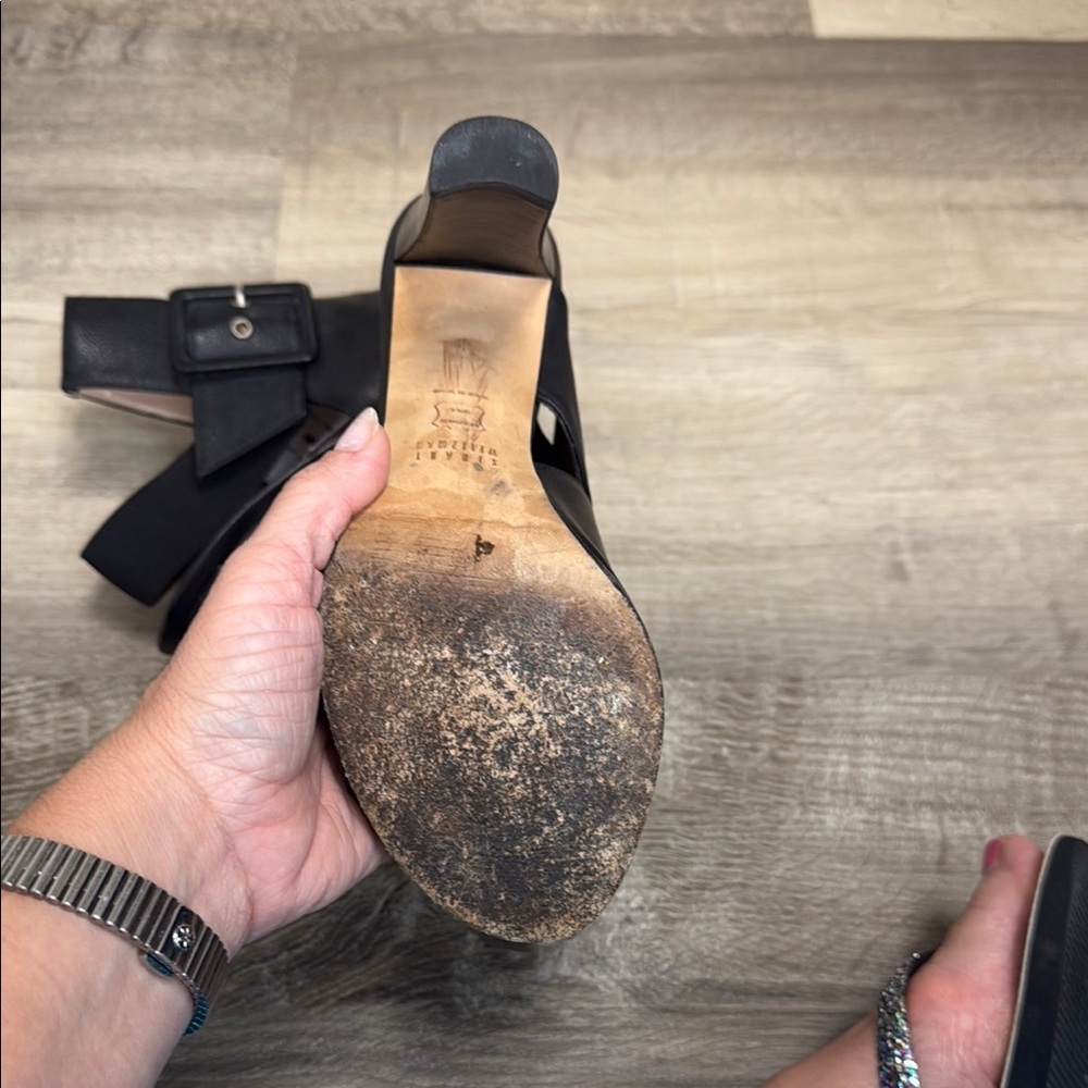 Stuart Weitzman Black Heels With Adjustable Strap - image 3